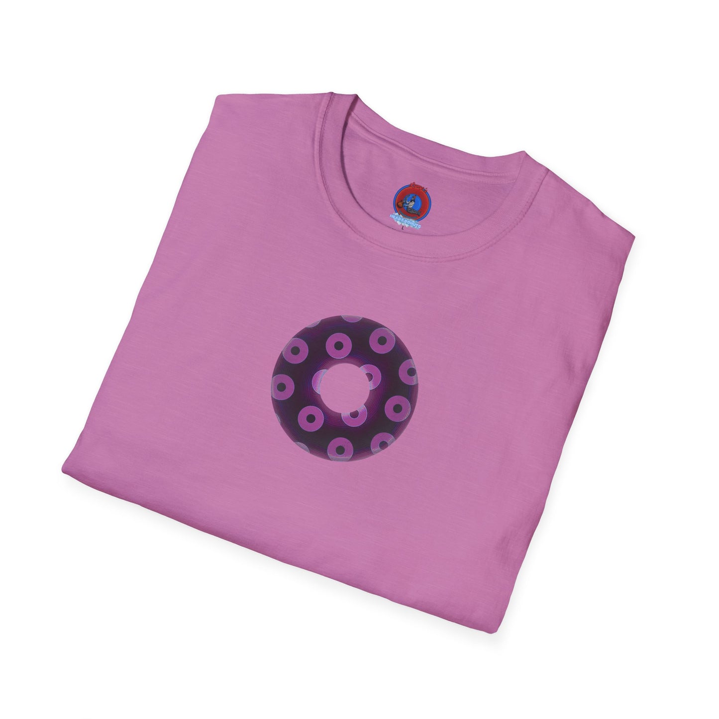 Plain Donuts/Unisex Soft-Style - "Plain Blimpy Paradoxical Donuts" - light purple/red violet donuts