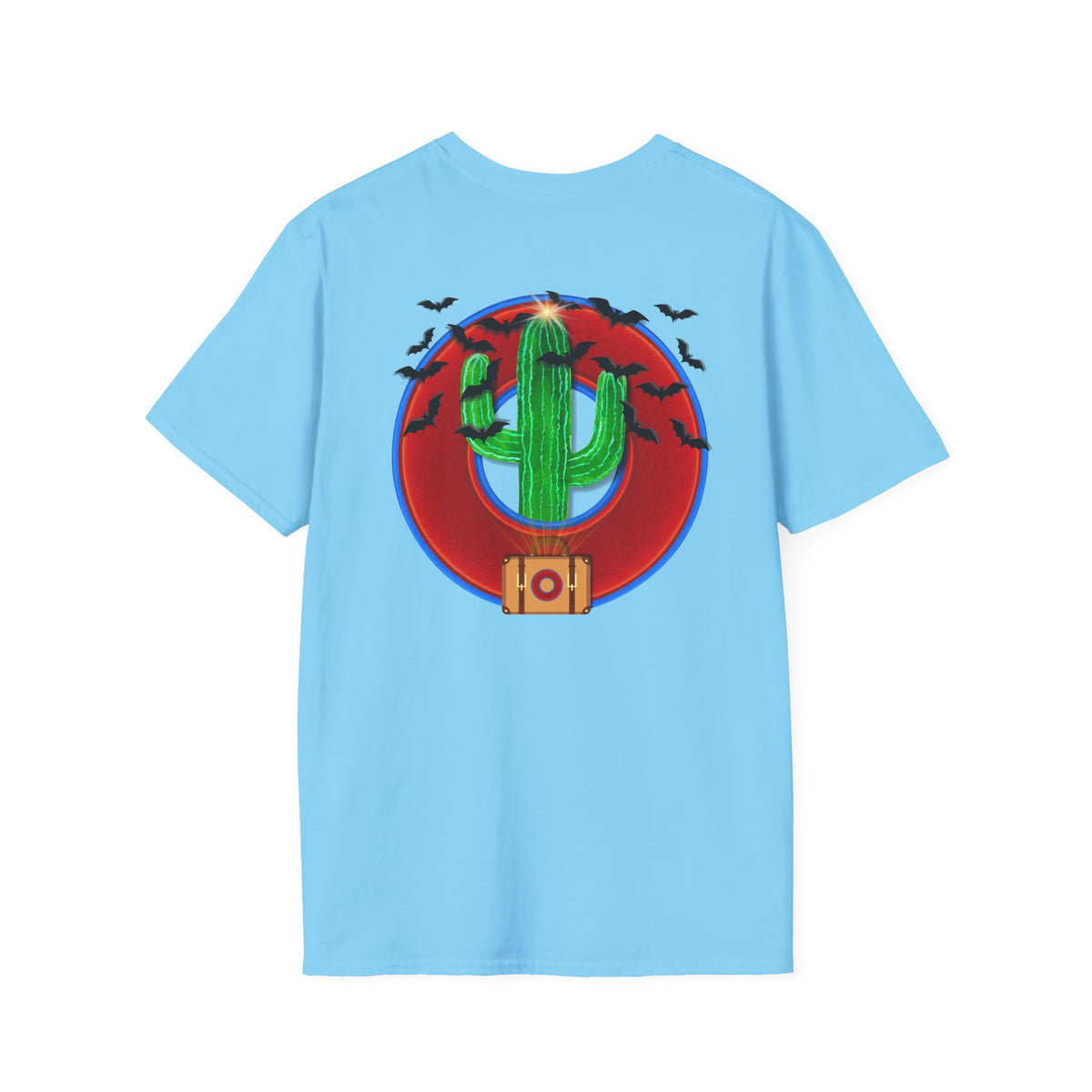 Classic Donut Tee - Unisex Soft-Style - "Raoul Duke's Sinfully Delicious Donut" - vivid red donut