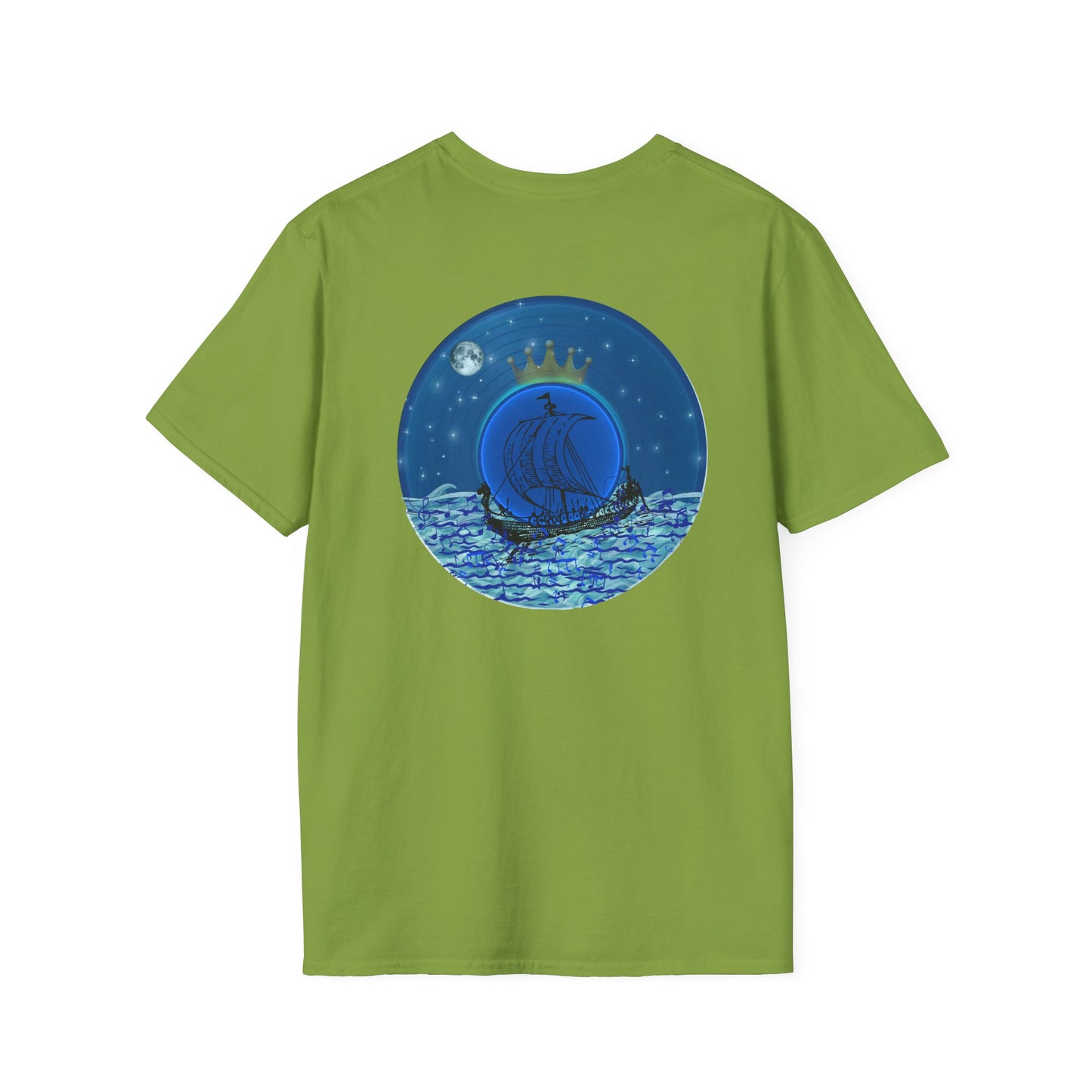 Classic Donut Tee - Unisex Soft-Style - "Stately Donut of the Prince" - series 1.0  - blue donut