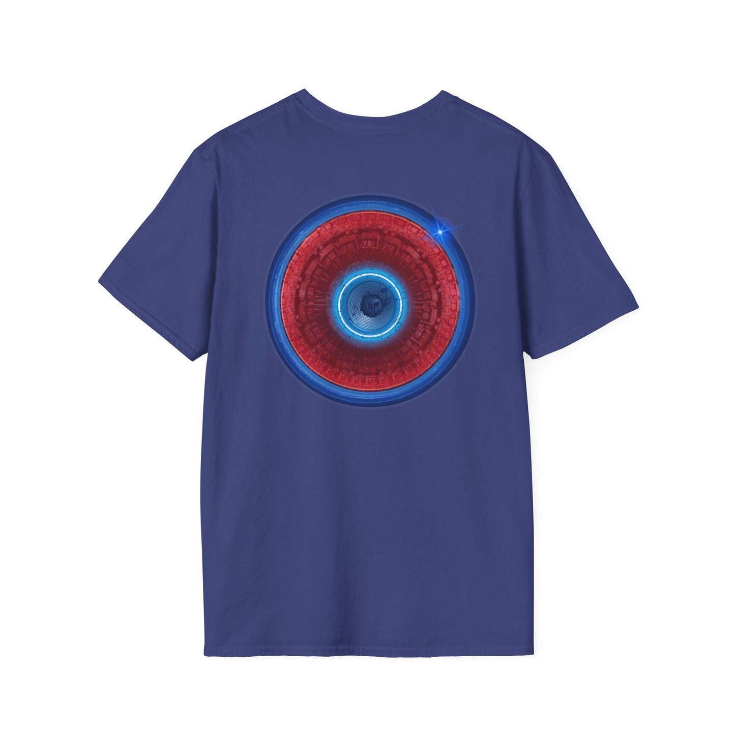 Classic Donut Tee - Unisex Soft-Style - "Homer's Perfect Donut" - series 1.0  - variant 2 - dark blue edging