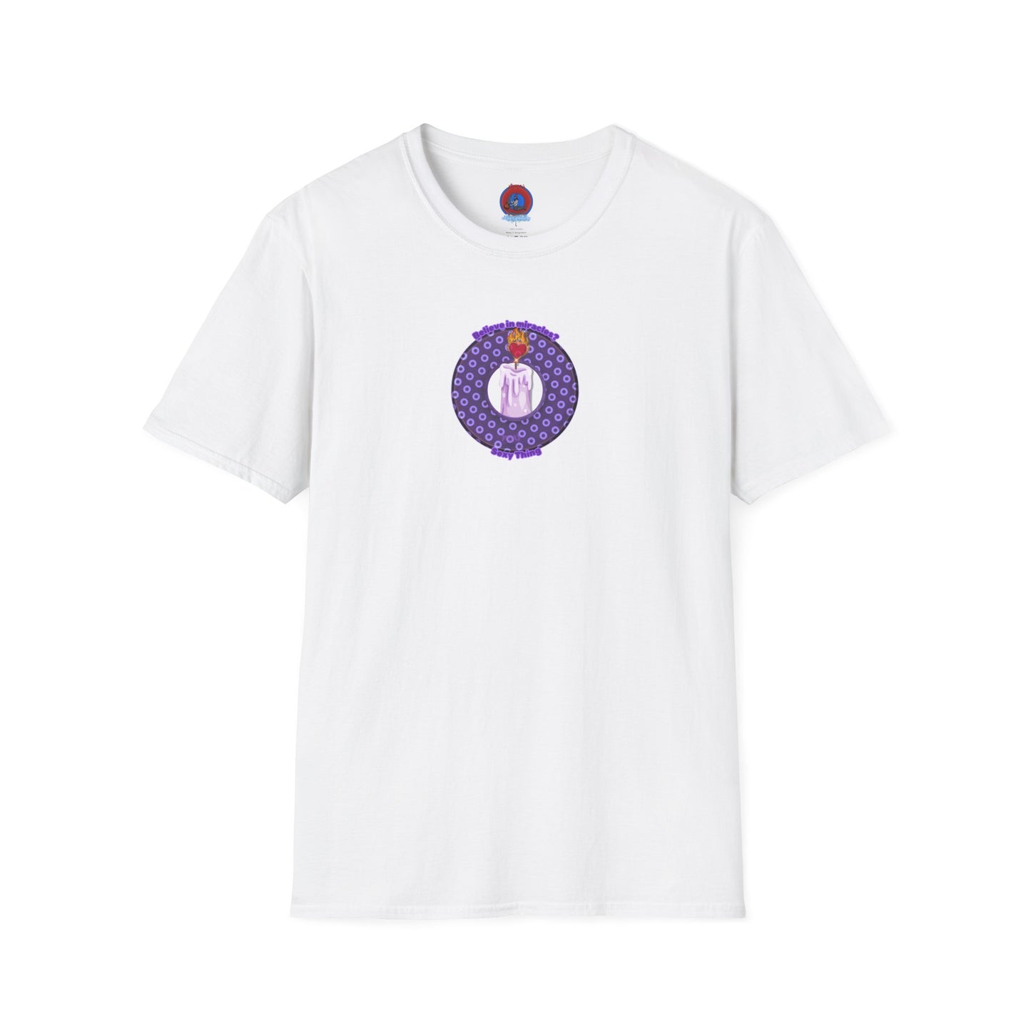 Classic Donut Tee - Unisex Soft-Style - "Donuts for Sexy Things" - electric purple/light purple paradox donut
