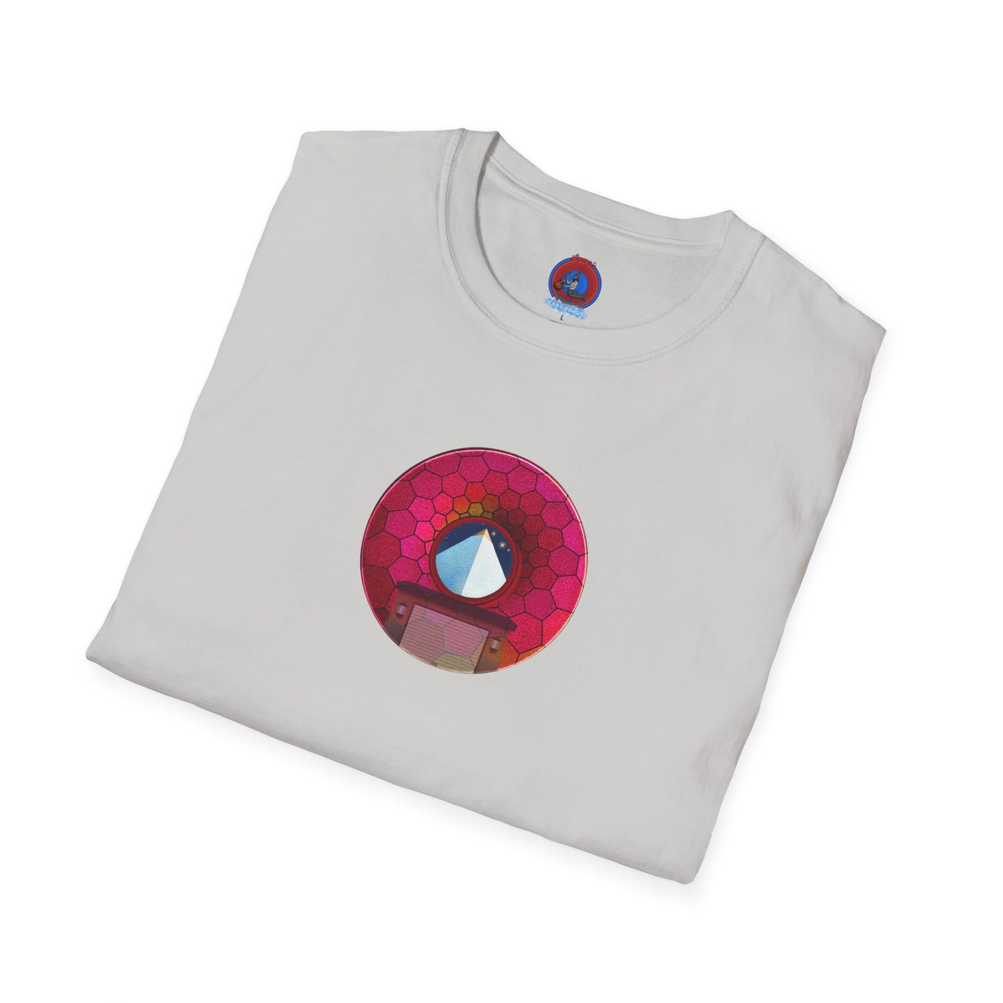 Classic Donut Tee - Unisex Soft-Style - "Limestone Donuts so Large" - variant 6 - green hexadonut