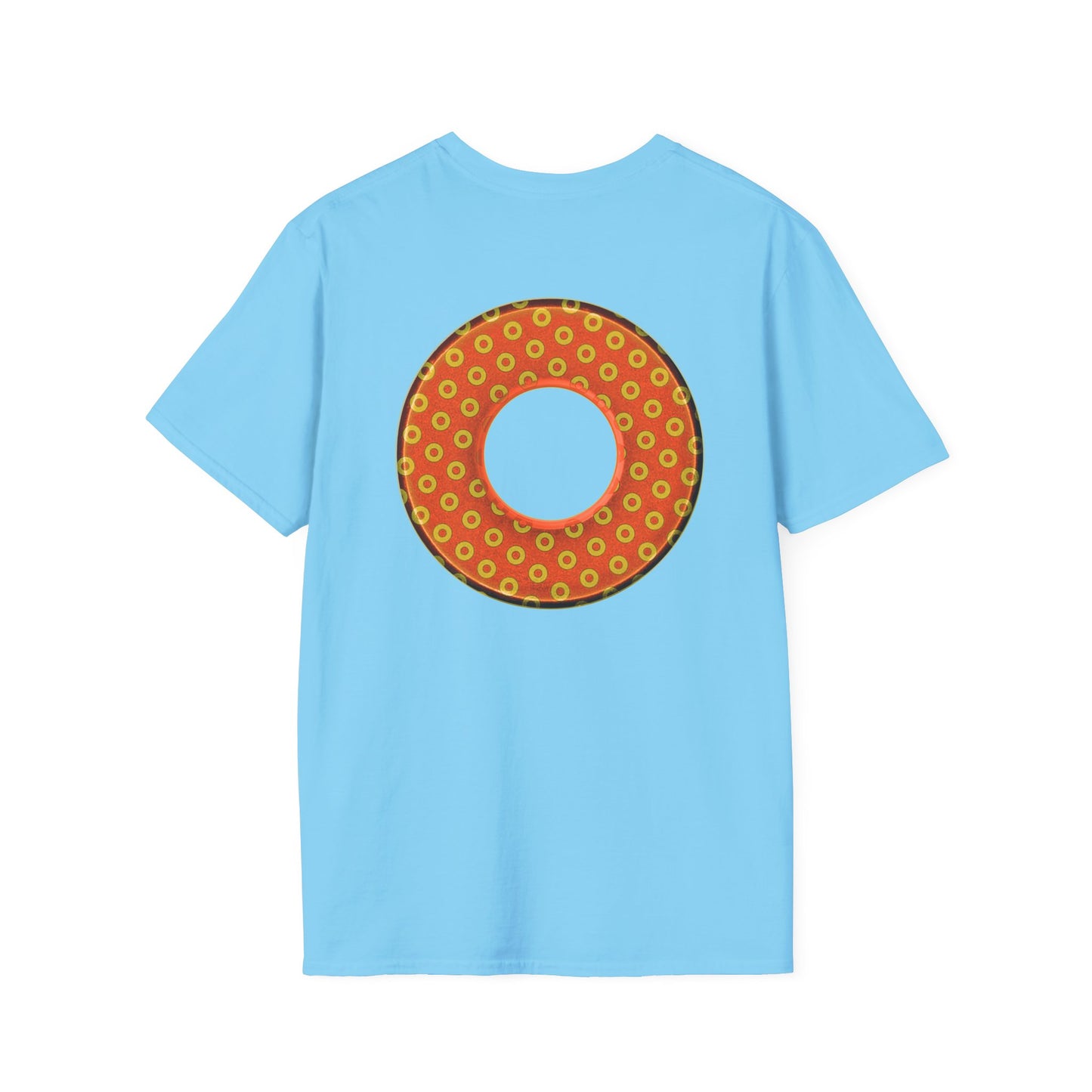 Plain Donuts/Unisex Soft-Style - "Plain Electric Paradoxical Donuts" - gold/orange donuts