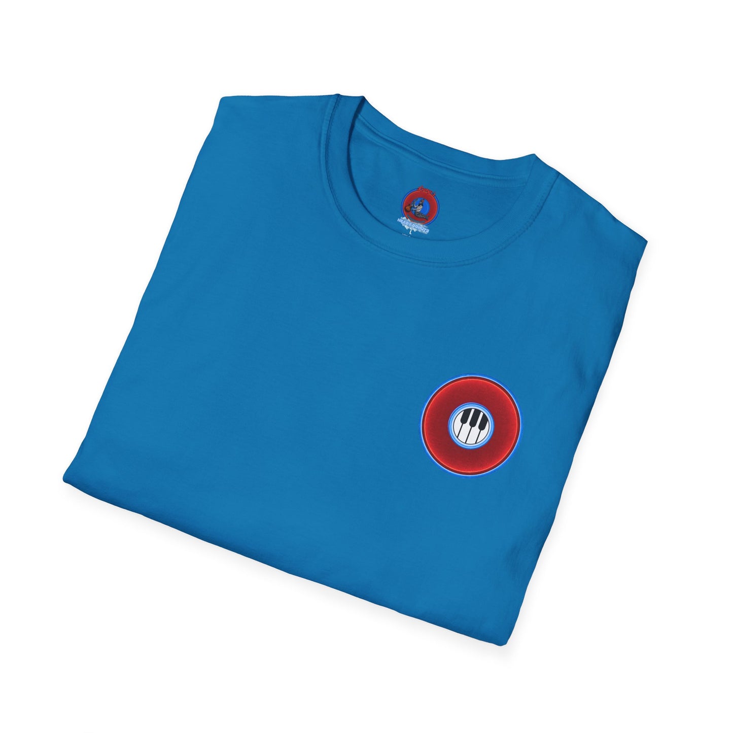 Classic Donut Tee - Unisex Soft-Style - "Rage Side Donut" - vivid red donut - variant 1