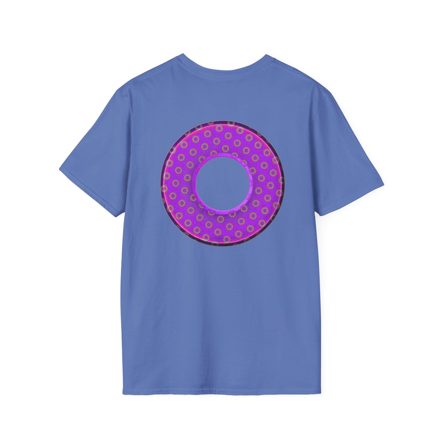 Plain Donuts/Unisex Soft-Style - "Plain Electric Paradoxical Donuts" - purple/mauve donuts