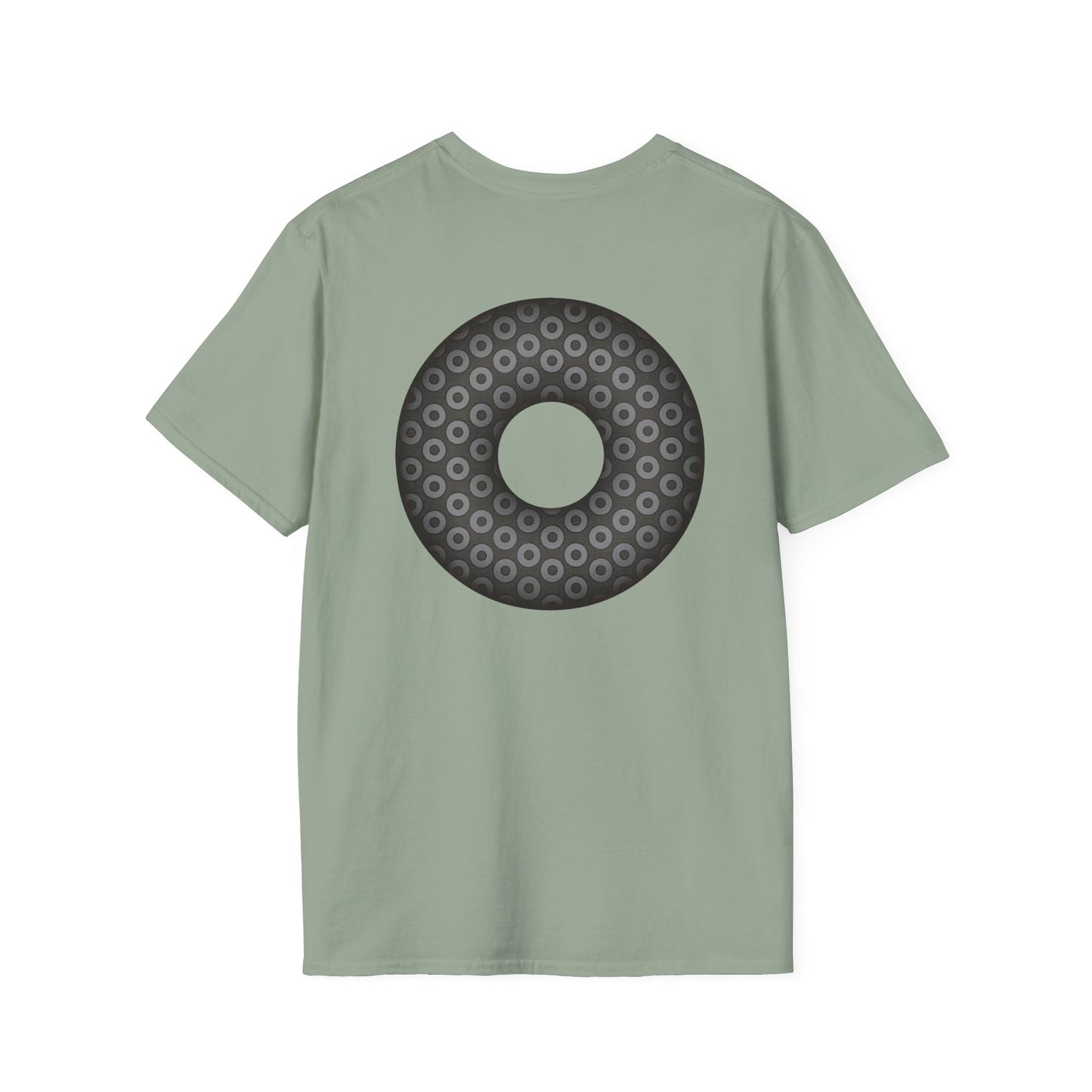 Plain Donuts/Unisex Soft-Style - "Plain Paradoxical Grided Donuts" - gray/dark gray donuts