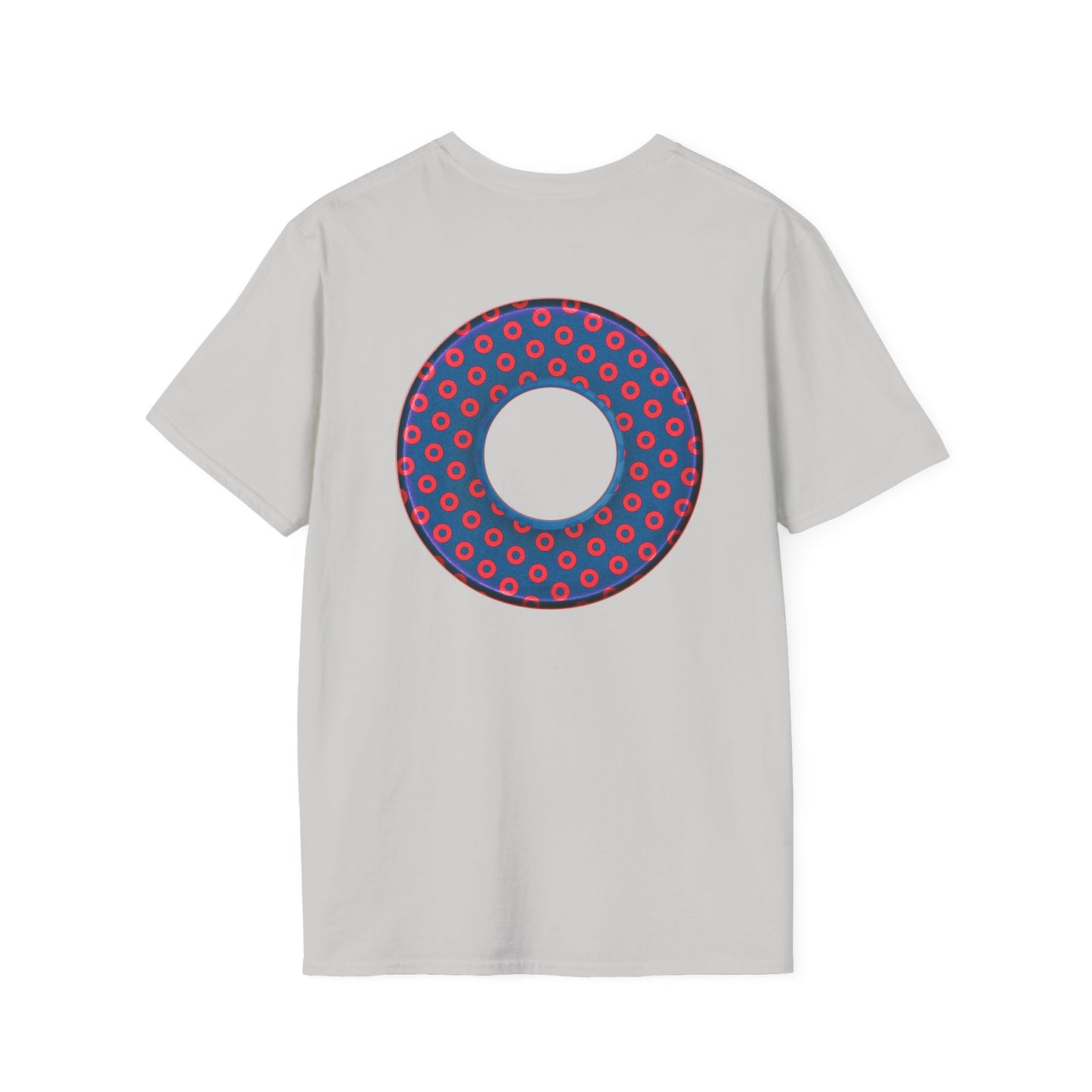Plain Donuts/Unisex Soft-Style - "Plain Electric Paradoxical Donuts" - dark blue/red donuts