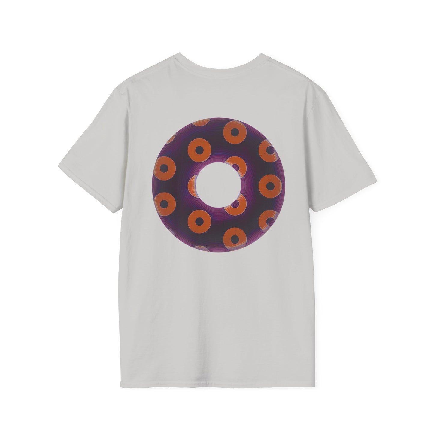 Plain Donuts/Unisex Soft-Style - "Plain Blimpy Paradoxical Donuts" - dark red-purple/orange donuts