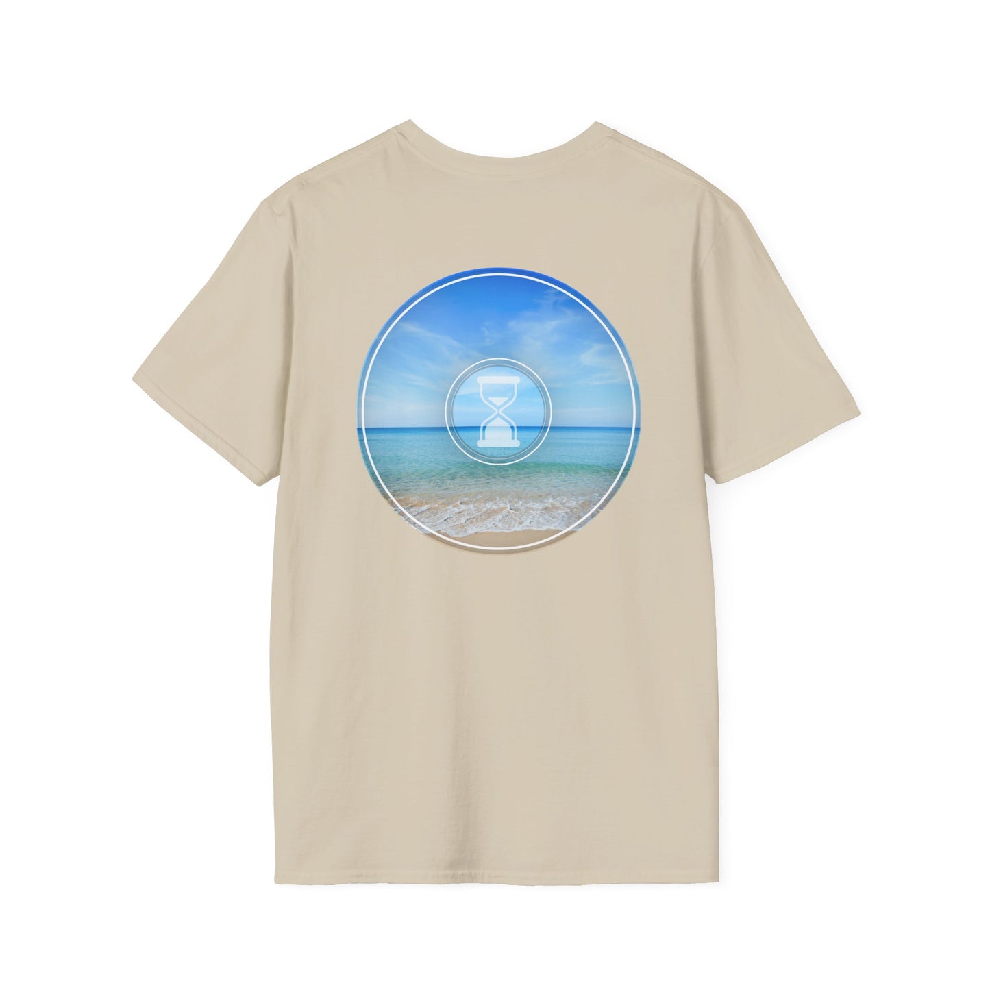 Classic Donut Tee - Unisex Soft-Style - "Still Loading Sand" - vivid blue  pic donut - variant 1