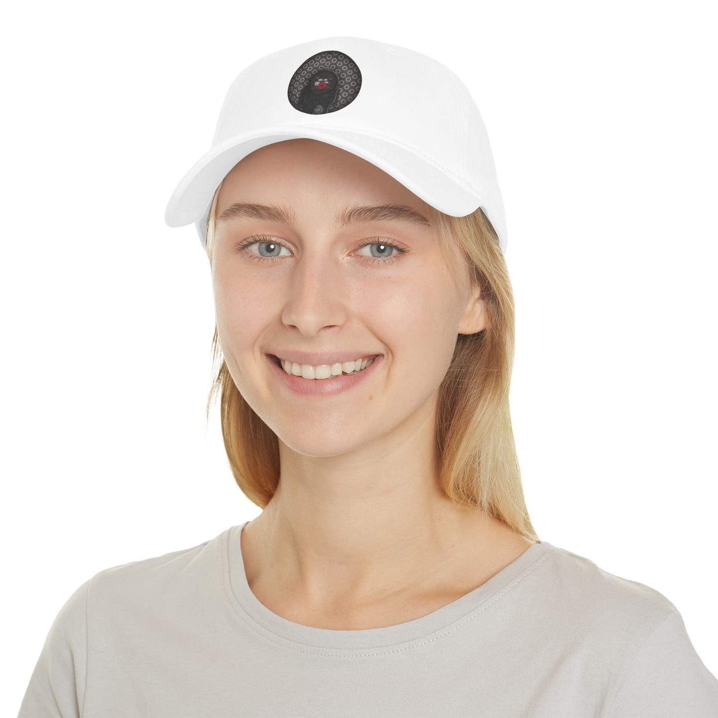Lumpy Donut Baseball Cap - "Lifesaving Donut Cap" - paradoxical gray/dark gray donut w/