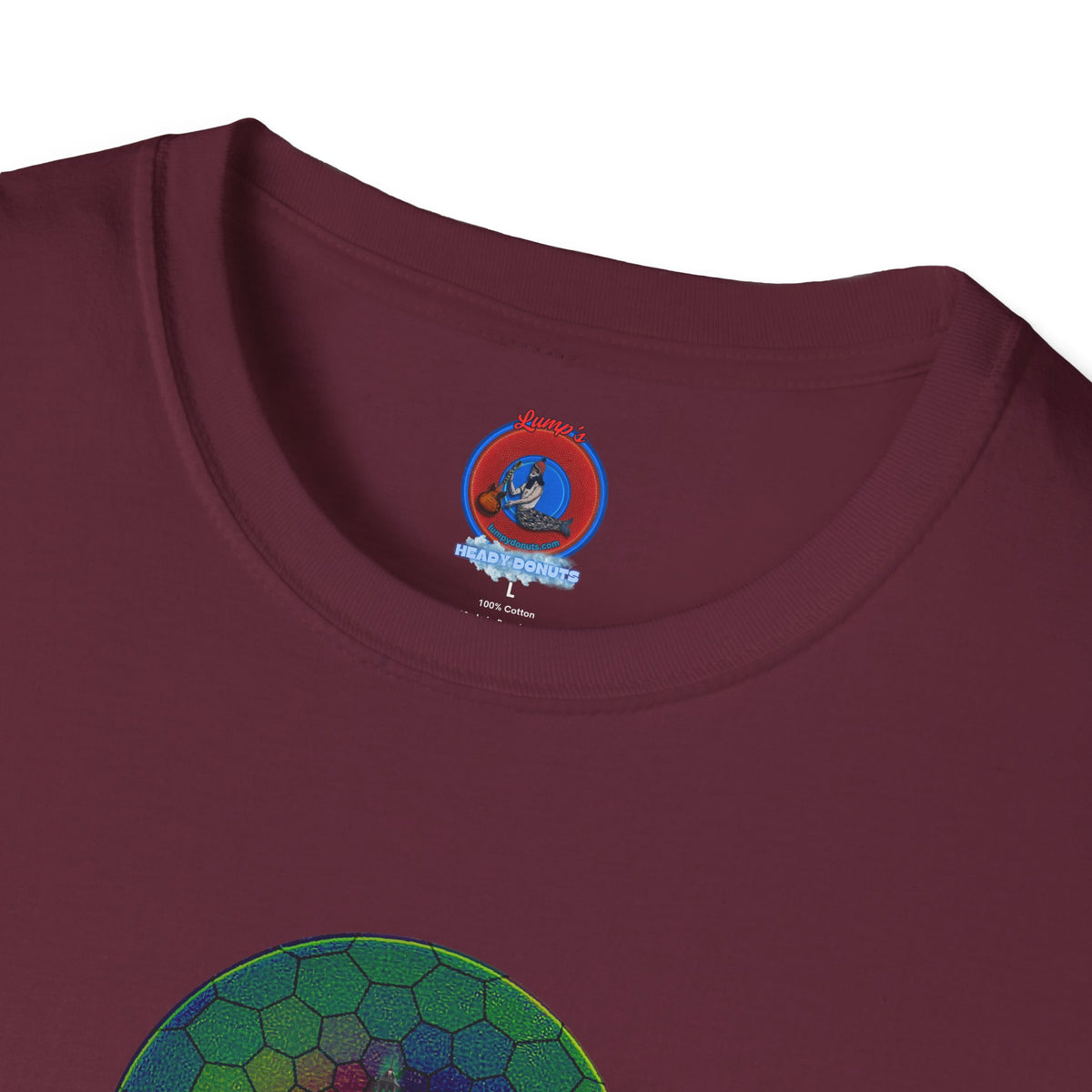 Classic Donut Tee - Unisex Soft-Style - "Save the Mondegreen City Hall Clock Tower" - hexadonut - series 1.0 -variant 1 - green donut