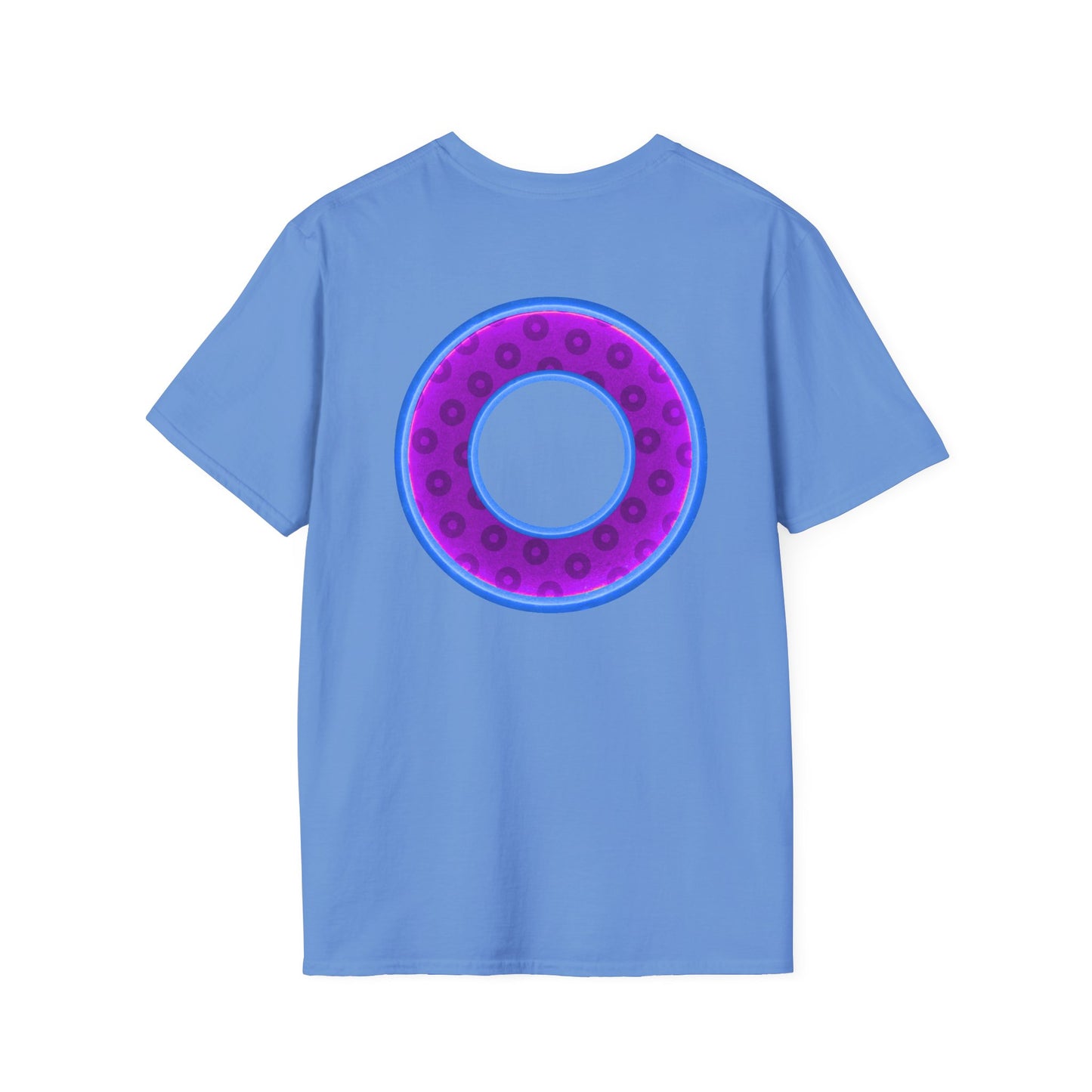 Plain Donuts/Unisex Soft-Style - "Plain Wide Mouthed Paradoxical Donuts" - purple/light royal blue donuts