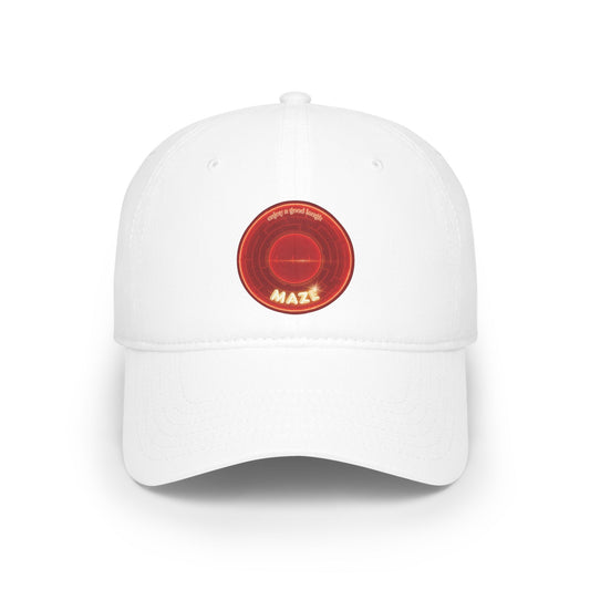 Lumpy Donut Baseball Cap - "The Amazing Donut Cap" - variant 1 - vivid red donut w/