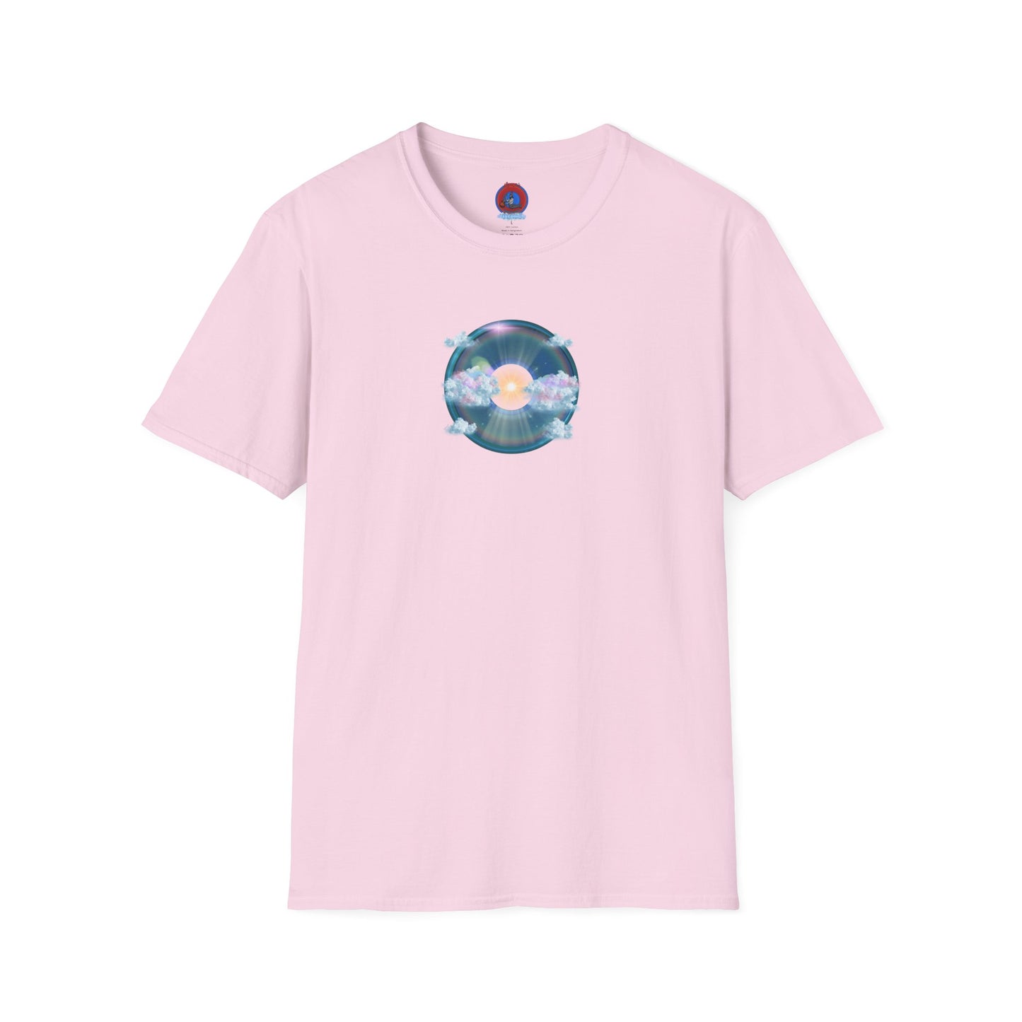 Classic Donut Tee - Unisex Soft-Style - "The Divided Donut" - vivid blue sky donut