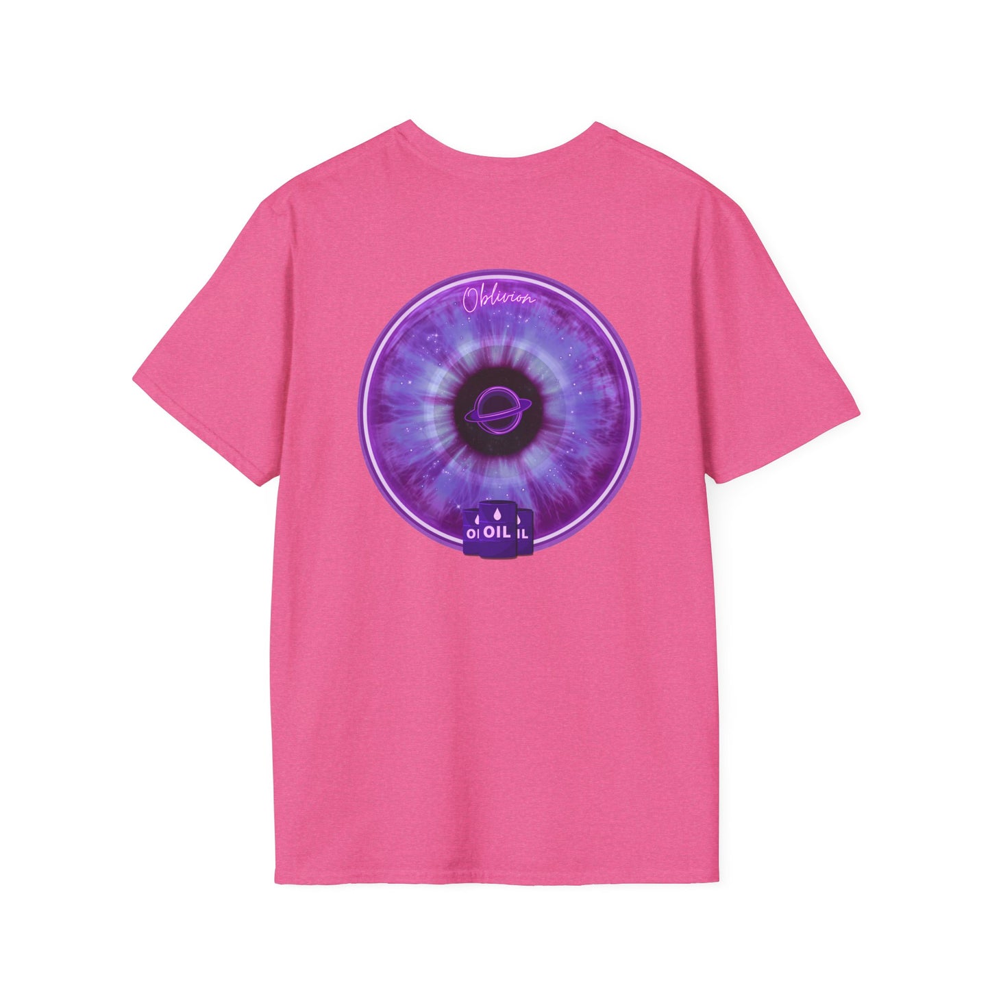 Classic Donut Tee - Unisex Soft-Style - "The Oblivious Donut" - purple idonut