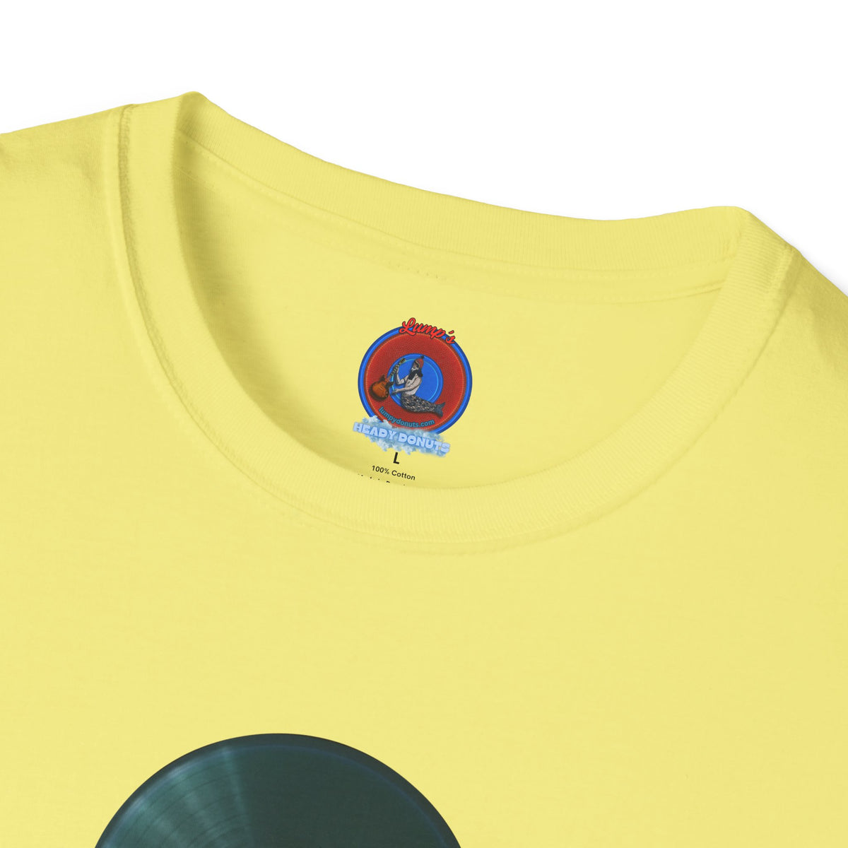 Classic Donut Tee - Unisex Soft-Style - "The Plain Record Donut" - series 1.0 - dark teal green