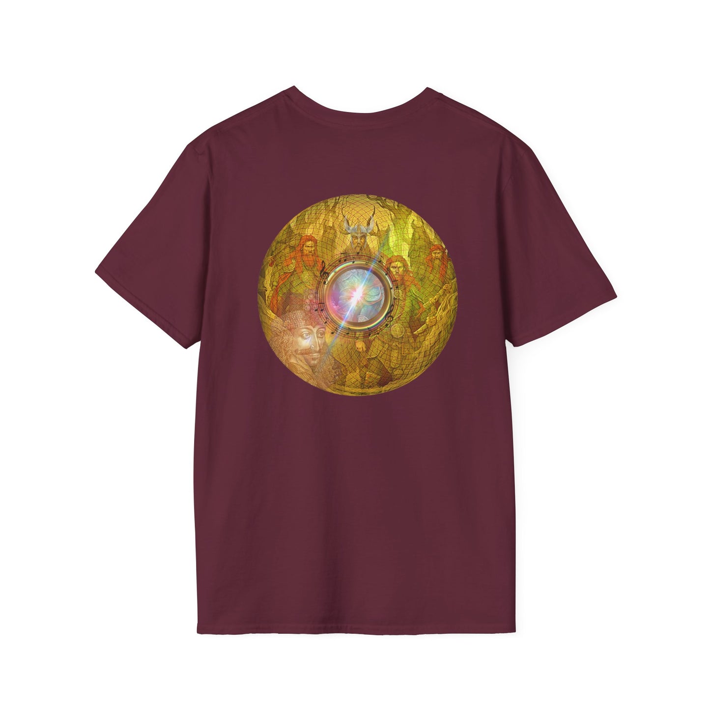 Classic Donut Tee - Unisex Soft-Style - "Vlad's Royal Donut Stash" - golden symmetrical donut