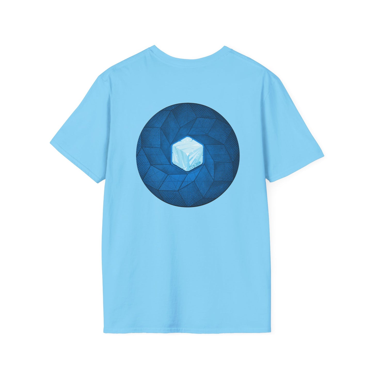 Classic Donut Tee - Unisex Soft-Style - "It's Ice... Cube's Donut" - variant 2 - blue cubed donut