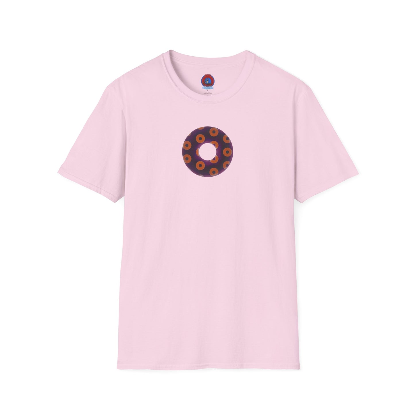 Plain Donuts/Unisex Soft-Style - "Plain Blimpy Paradoxical Donuts" - dark red-purple/orange donuts