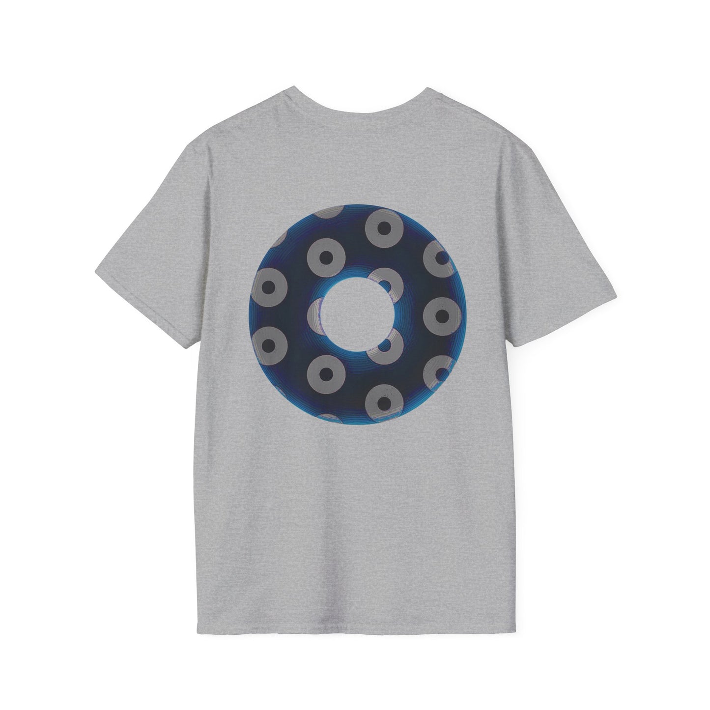 Plain Donuts/Unisex Soft-Style - "Plain Blimpy Paradoxical Donuts" - dark blue/gray donuts