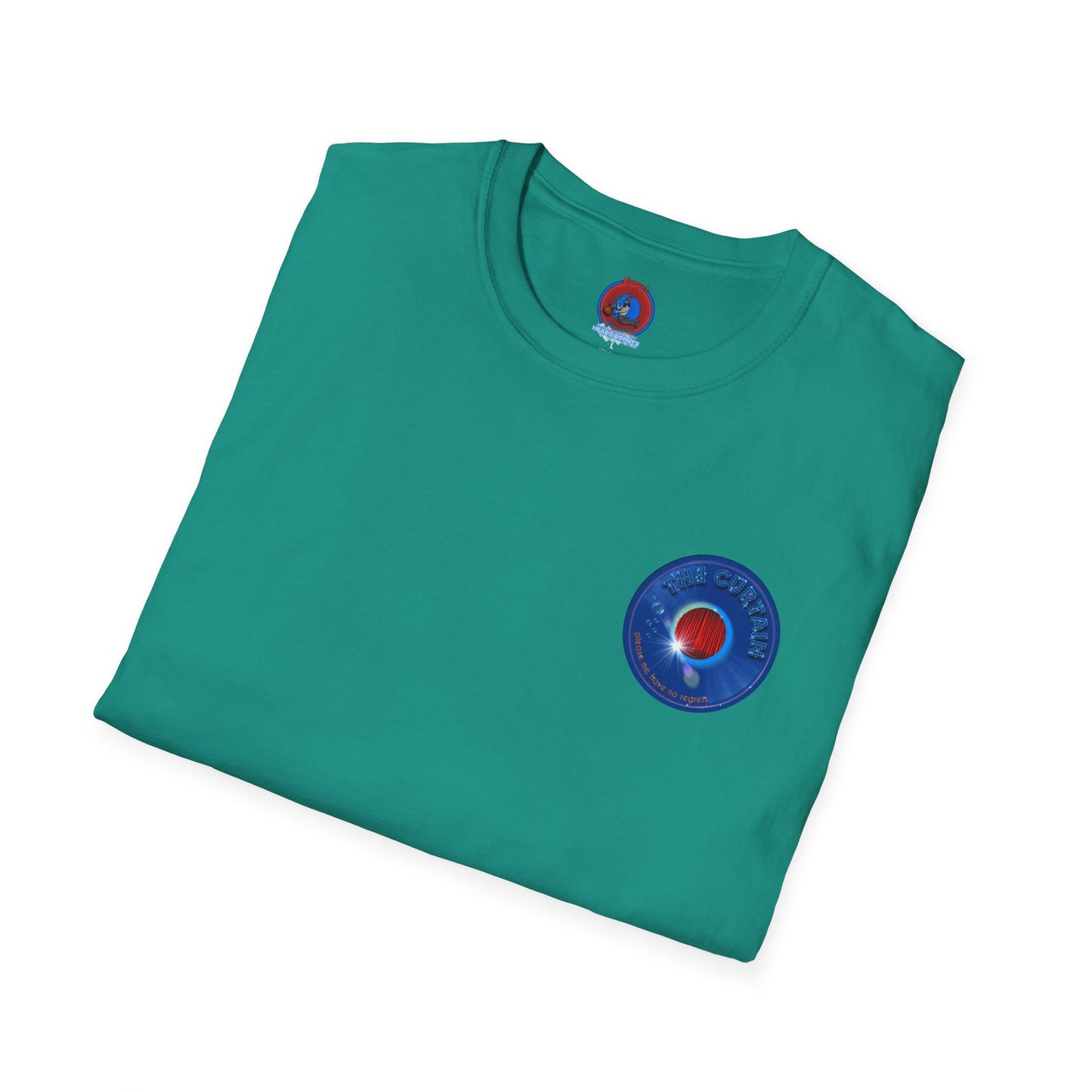 Classic Donut Tee - Unisex Soft-Style - "The Donut Without" - series 1.0  - variant 1 - blue donut