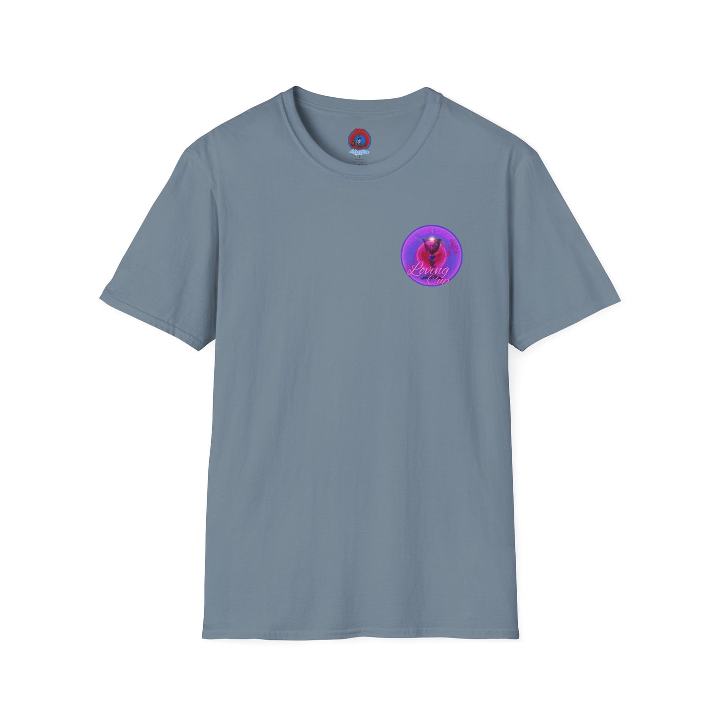 Classic Donut Tee - Unisex Soft-Style - "The Loving Donut" - series 1.0  - pink/purple donut [*Charity Donut]