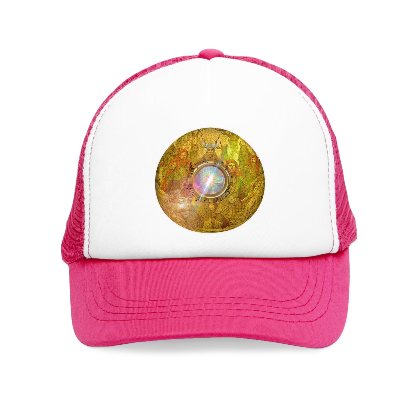 Lumpy Trucker Hat - "Diego's Band of Viking Warriors" - gold donut