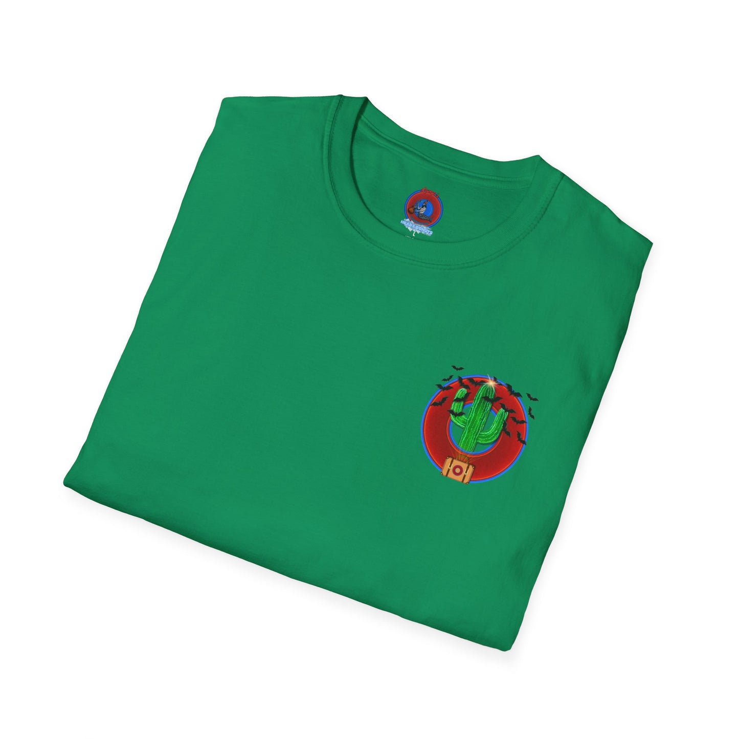 Classic Donut Tee - Unisex Soft-Style - "Raoul Duke's Sinfully Delicious Donut" - vivid red donut