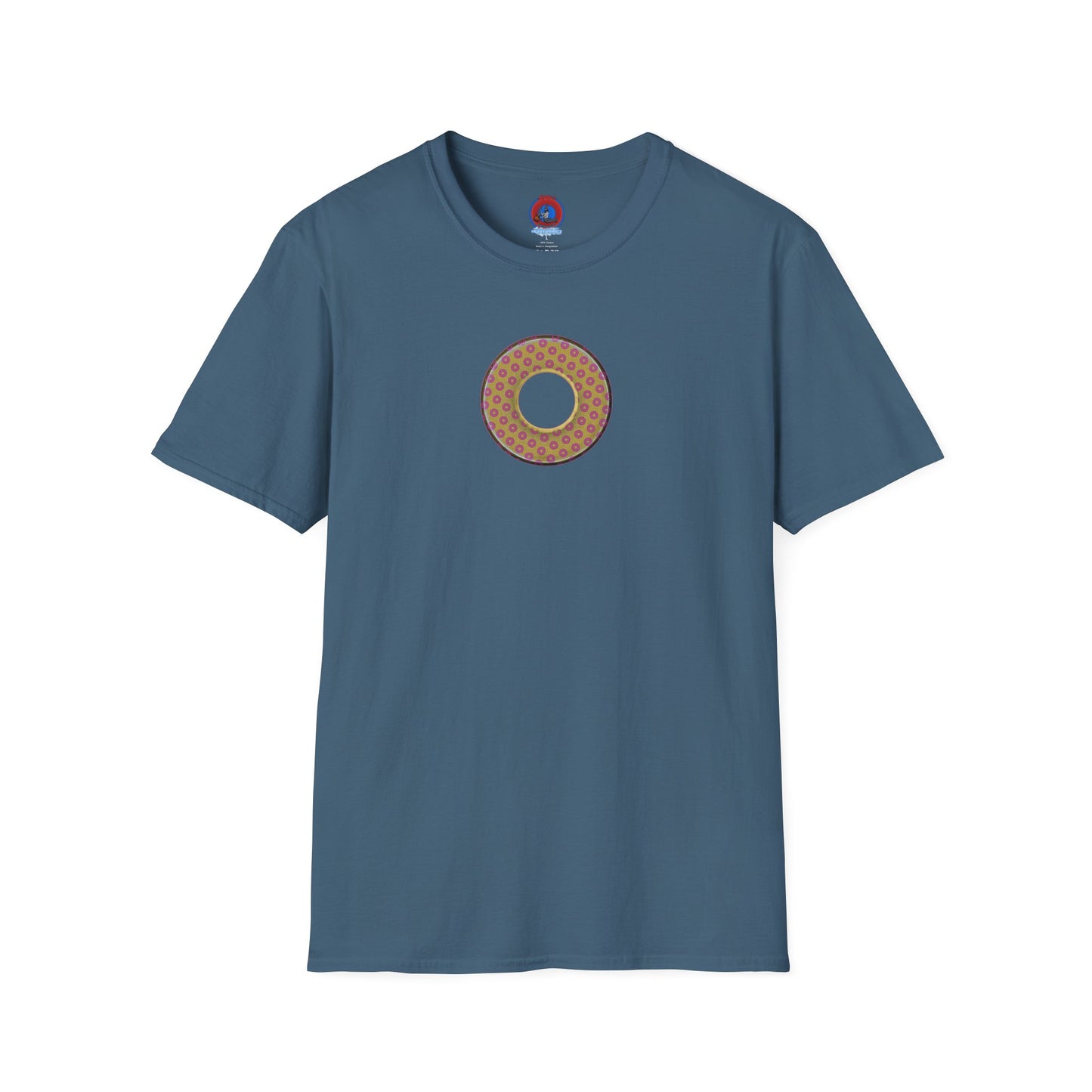 Plain Donuts/Unisex Soft-Style - "Plain Electric Paradoxical Donuts" - gold/pink donuts