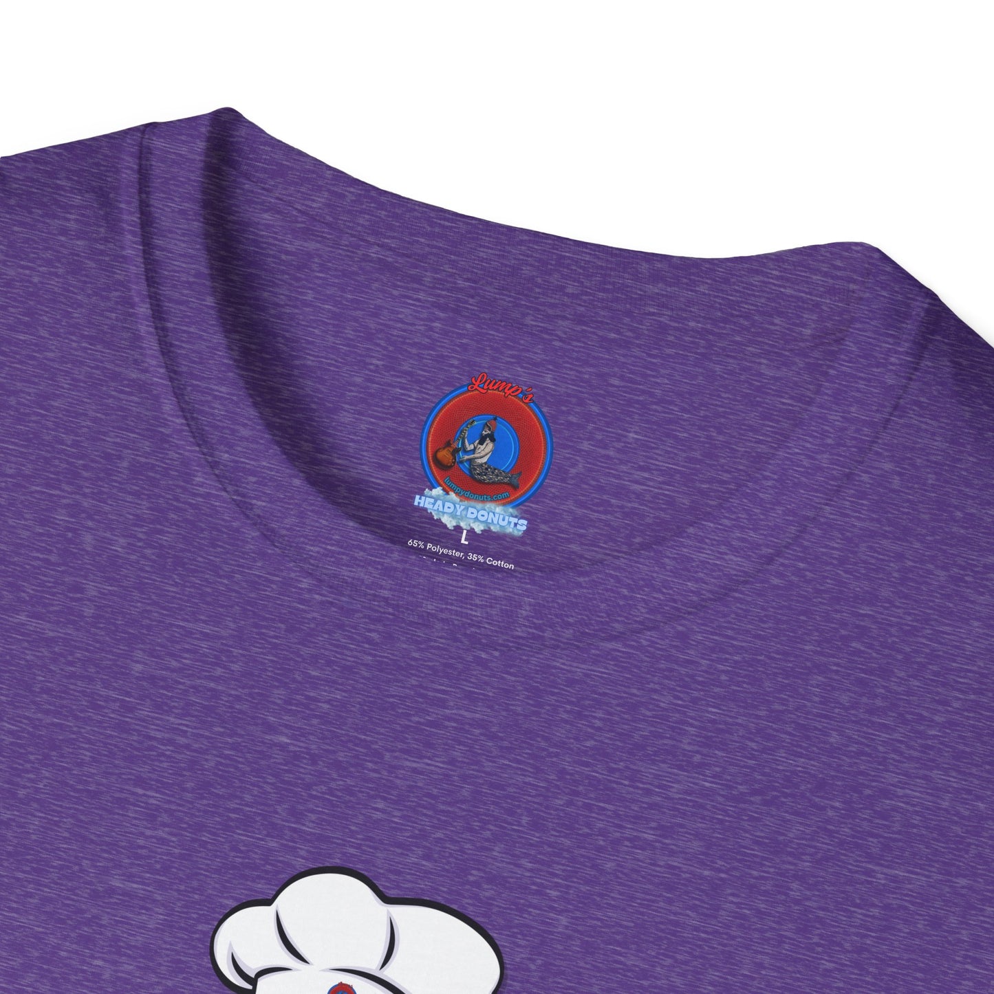 Classic Donut Tee - Unisex Soft-Style - "My Phriend the Donut" - plump vivid red donut