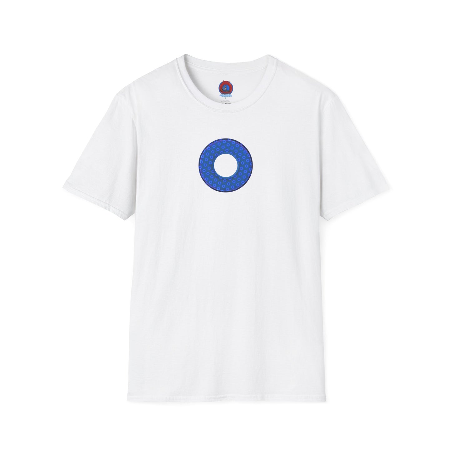 Plain Donuts/Unisex Soft-Style - "Plain Electric Paradoxical Donuts" - royal blue/dark blue donuts