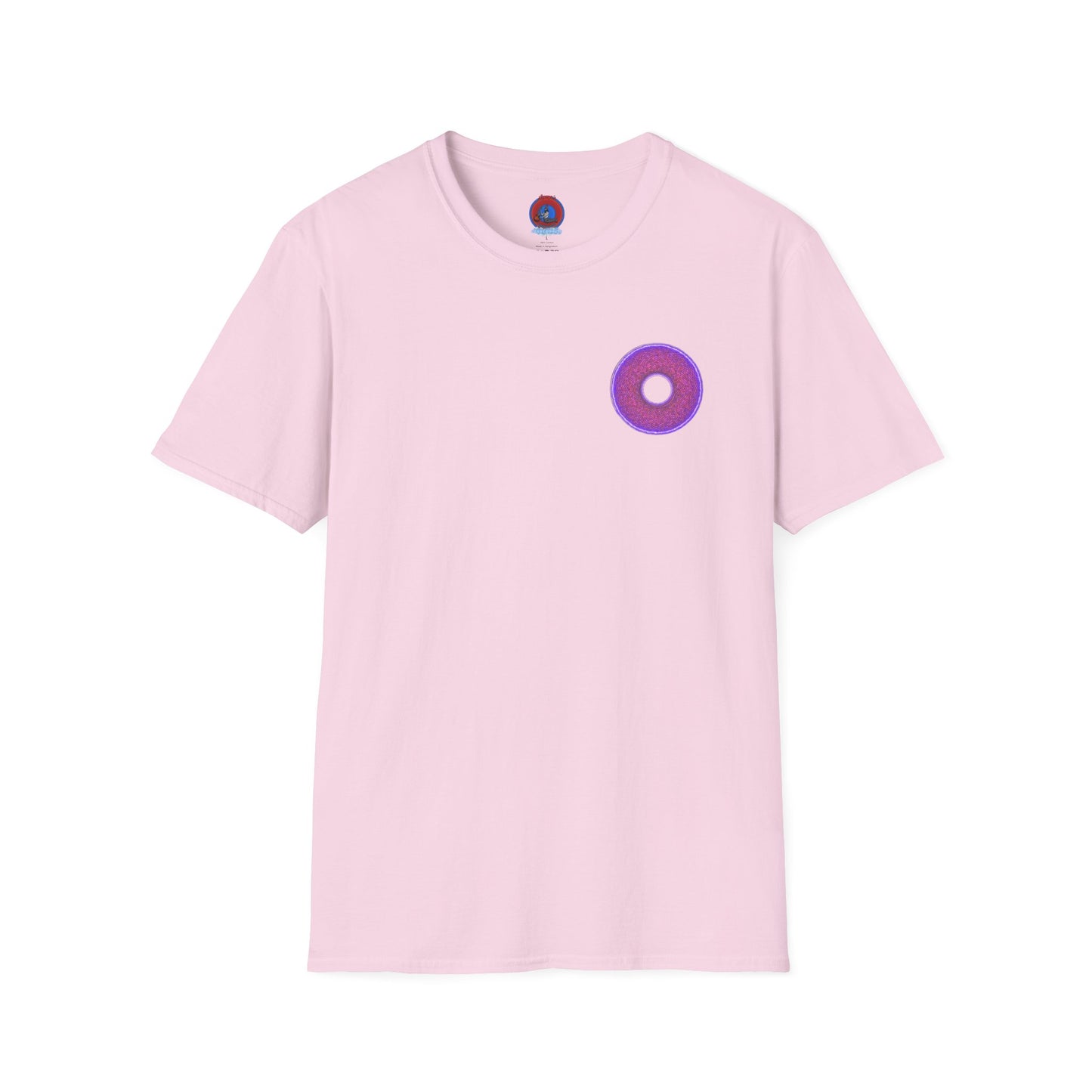 Classic Donut Tee - Unisex Soft-Style - "The Frankenstein Donut - It's Alive! " - series 1.0  - purple-ish donut