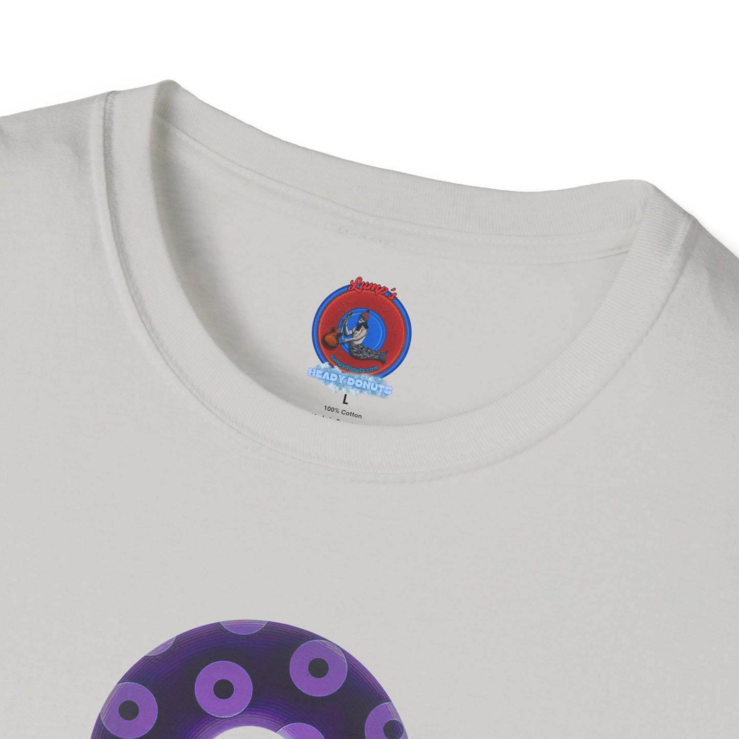 Plain Donuts/Unisex Soft-Style - "Plain Blimpy Paradoxical Donuts" - dark purple/light purple donuts