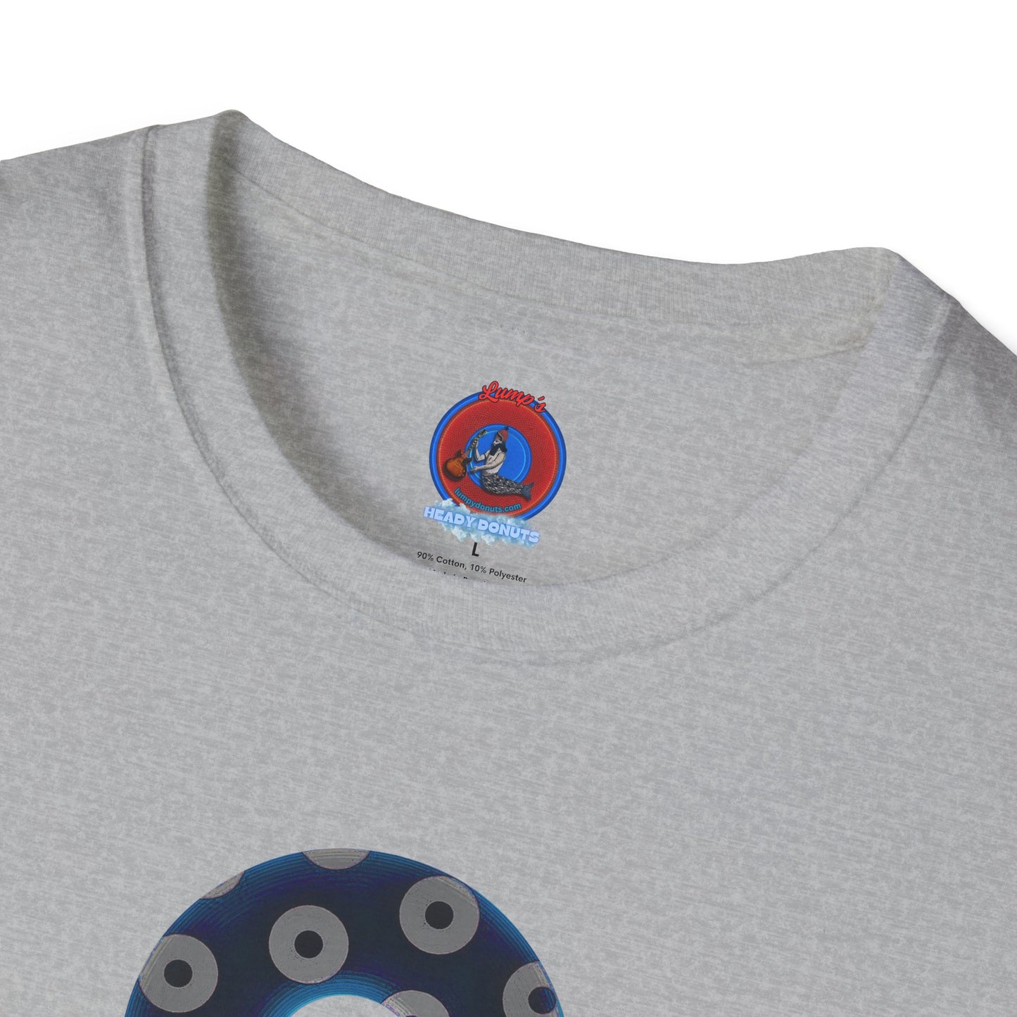 Plain Donuts/Unisex Soft-Style - "Plain Blimpy Paradoxical Donuts" - dark blue/gray donuts