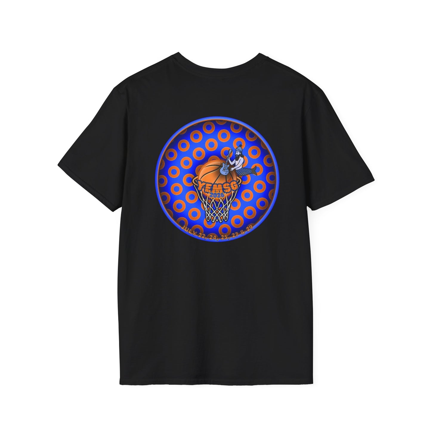 Classic Donut Tee - Unisex Soft-Style - "Diedrich Knickerbocker's Donut" - blue/orange caviar paradox donut - variant 2