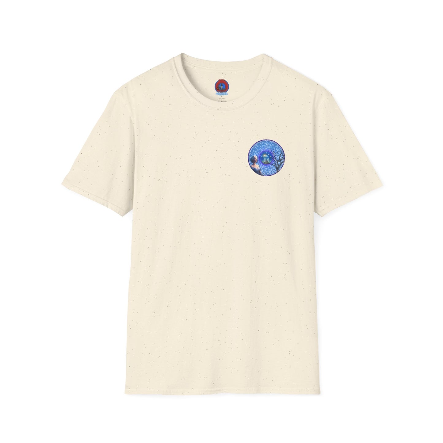 Classic Donut Tee - Unisex Soft-Style - "The Donut Locked in Glaciers" - series 1.0 - blue donut