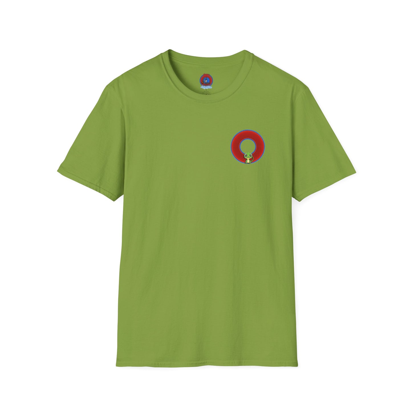 Classic Donut Tee - Unisex Soft-Style - "Little Baby Rutherford's Splendorous Tee" - vivid red donut