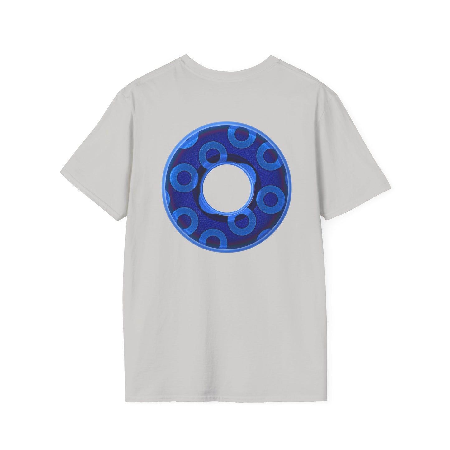 Plain Donuts/Unisex Soft-Style - "Plain Rustic Paradoxical Donuts" - Carolina blue/dark blue donuts