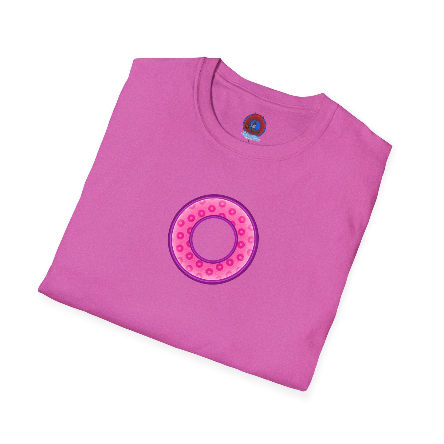 Plain Donuts/Unisex Soft-Style - "Plain Wide Mouthed Paradoxical Donuts" - pink/light purple donuts