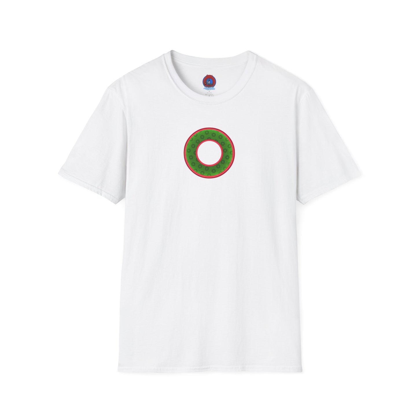 Plain Donuts/Unisex Soft-Style - "Plain Wide Mouthed Paradoxical Donuts" - Irish green/red donuts