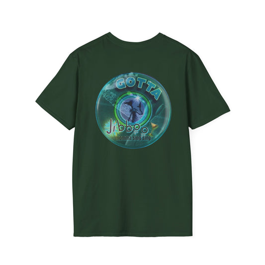 Classic Donut Tee - Unisex Soft-Style - "Momma just got out of Sing Sing" - dark teal donut