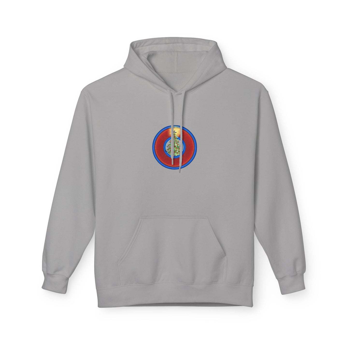 Fleece Harry Hoodies [Midweight Soft-style] - "It's Always Phishmas in Philly" - red rustic donut