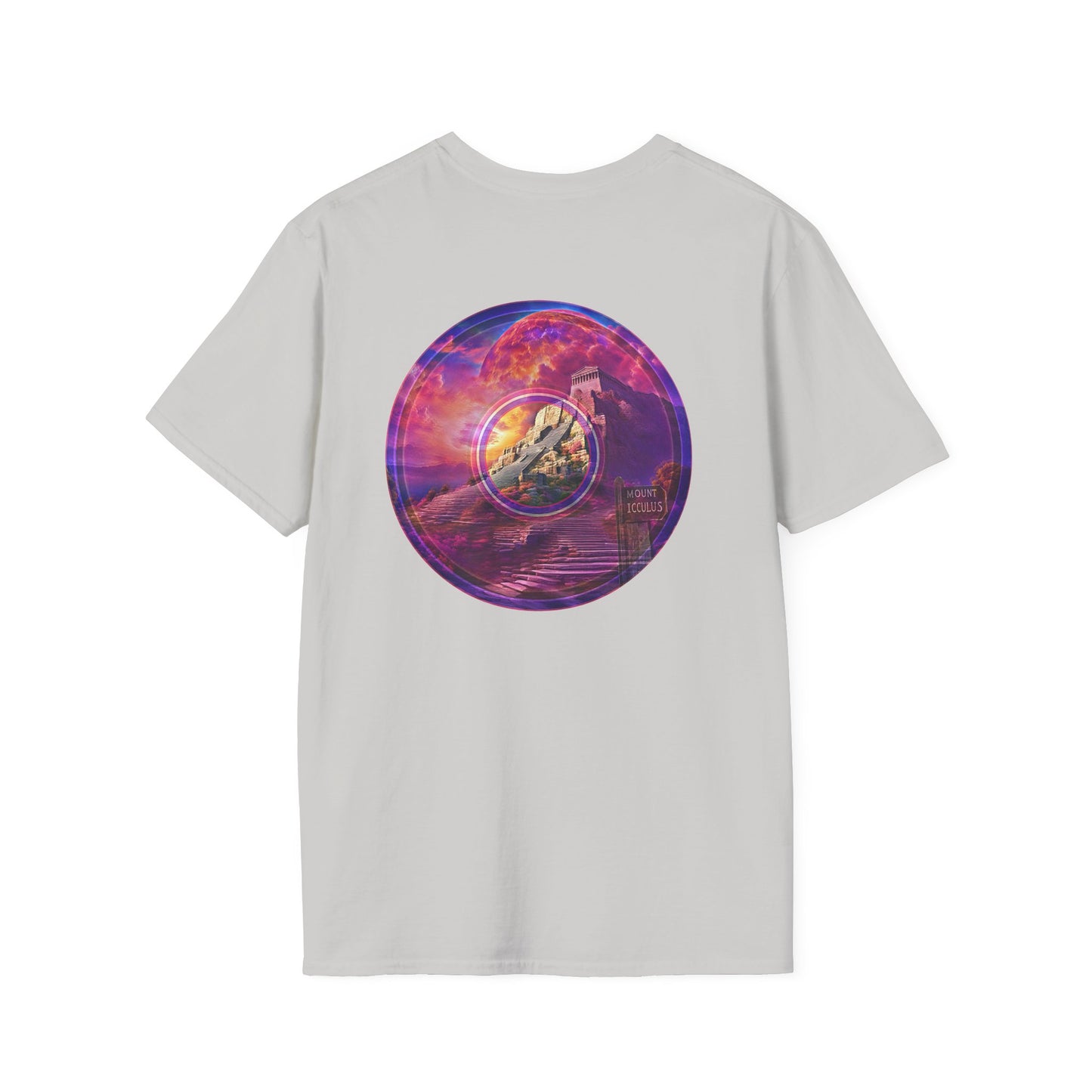 Classic Donut Tee - Unisex Soft-Style - "Icculus's Mountain Donuts " - series 1.0  - purple-ish donut