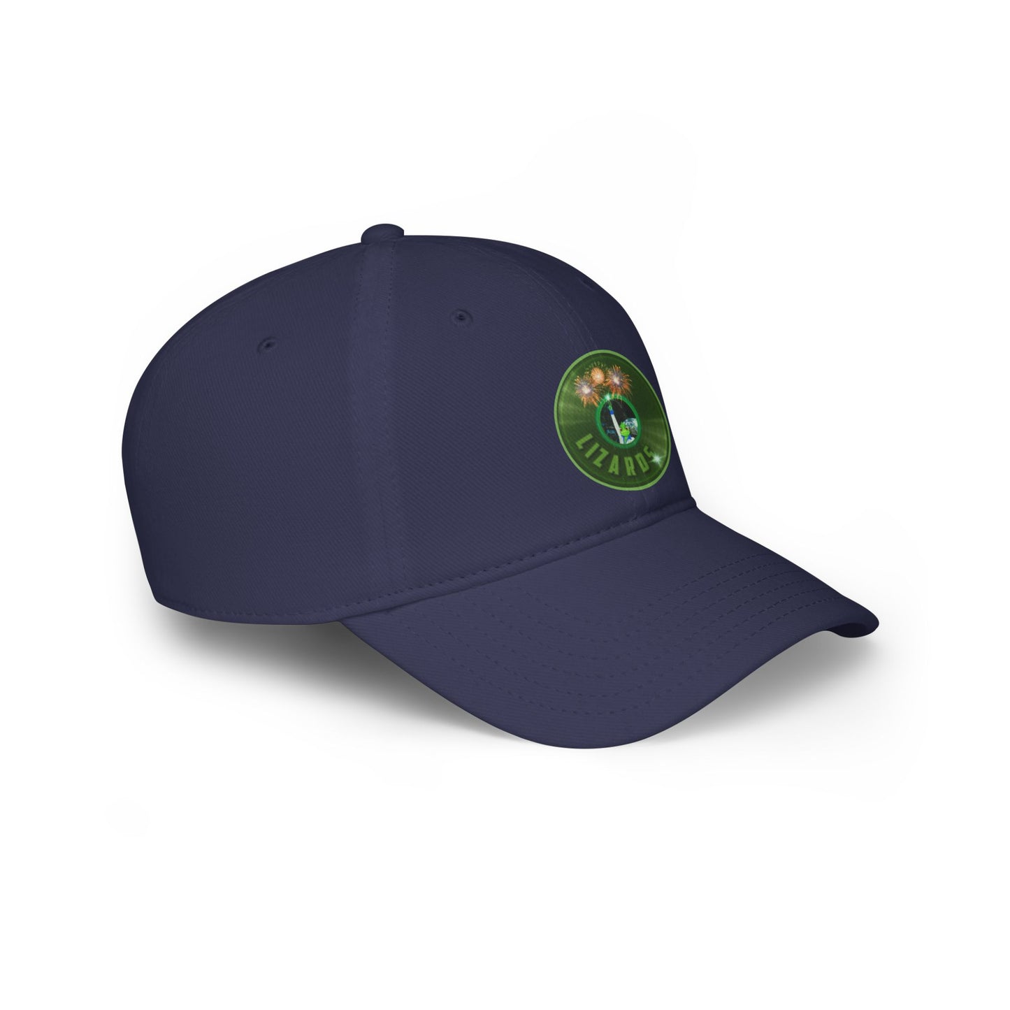Lumpy Donut Baseball Cap - "Rutherford's Staying Alive Donut Cap" - variant 1 vivid green record donut w/