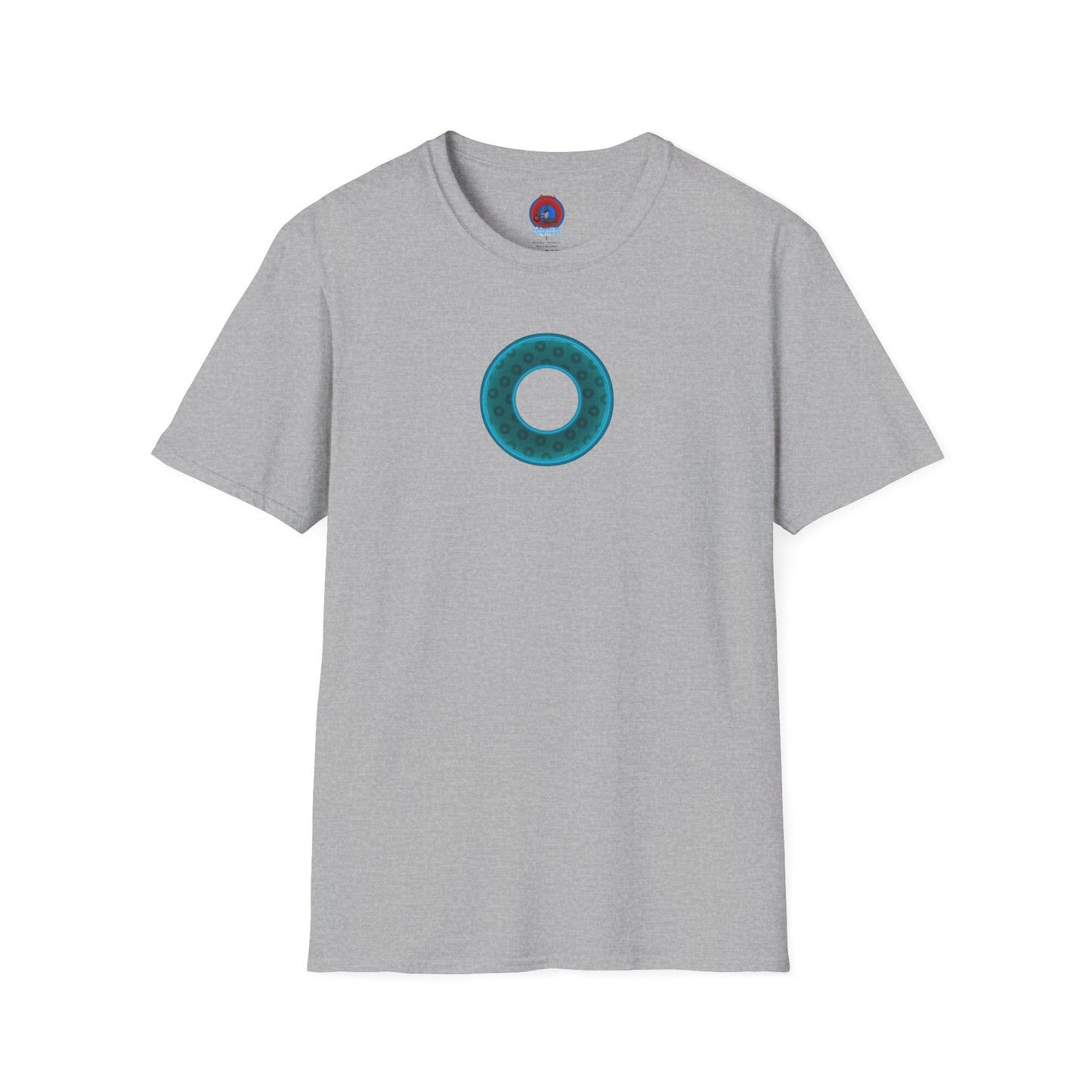 Plain Donuts/Unisex Soft-Style - "Plain Wide Mouthed Paradoxical Donuts" - dark teal/dark teal donuts