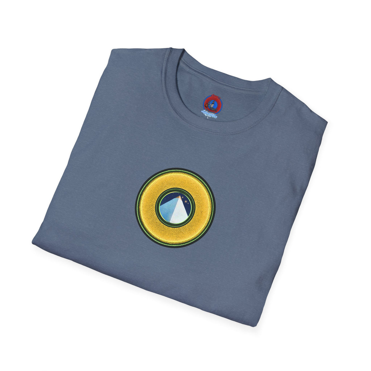 Classic Donut Tee - Unisex Soft-Style - "Limestone Donuts so Large" - variant 3 - golden donut
