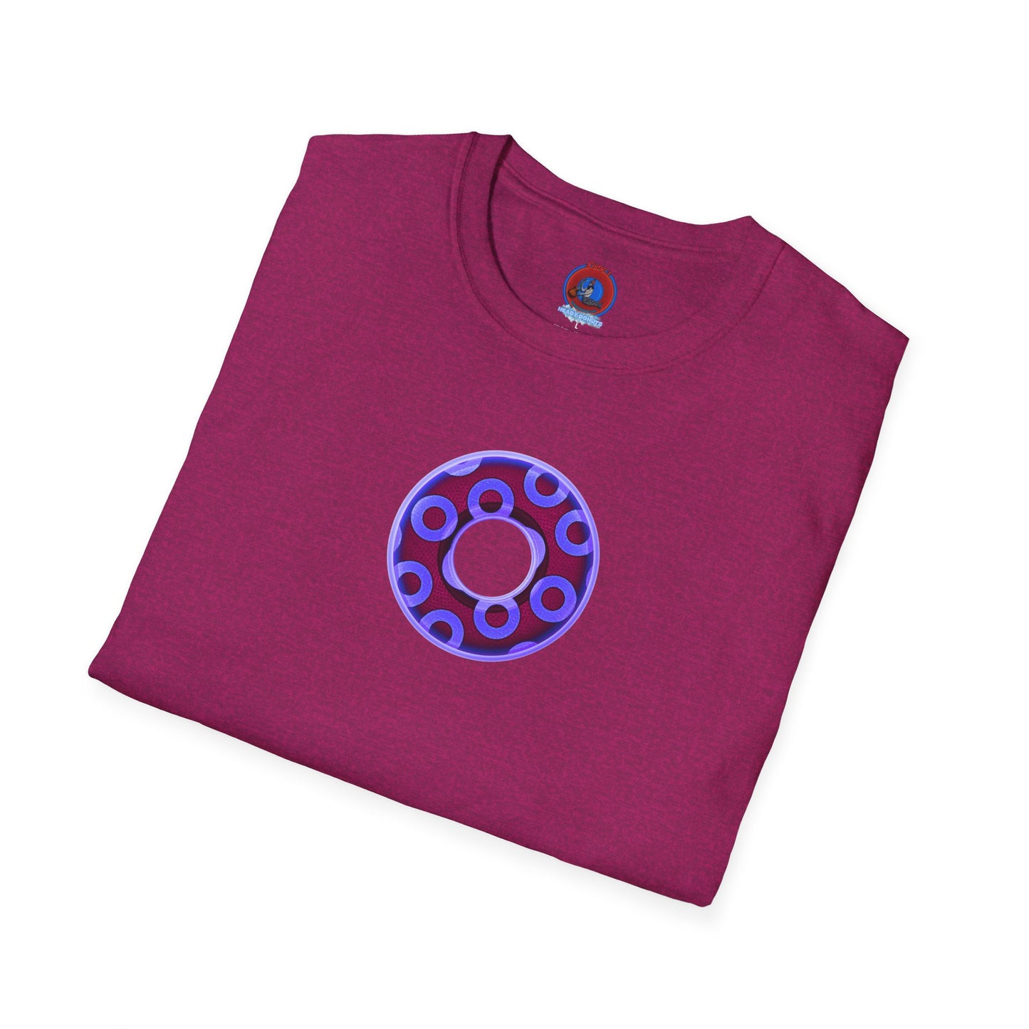 Plain Donuts/Unisex Soft-Style - "Plain Rustic Paradoxical Donuts" - violet/dark purple donuts