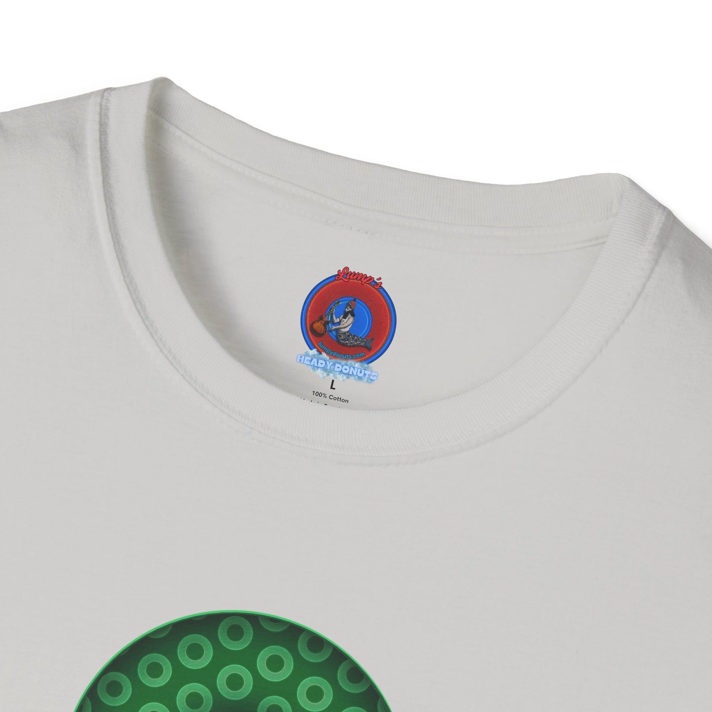 Classic Donut Tee - Unisex Soft-Style - "Patron Saint of Donuts" - St. Patrick's Day Donut - w/whiskey - holiday edition - variant 2