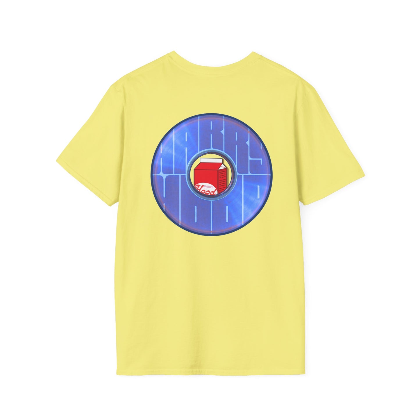 Classic Donut Tee - Unisex Soft-Style - "Harry Left His Shirt" - series 1.0  - variant 3 - purple/blue donut