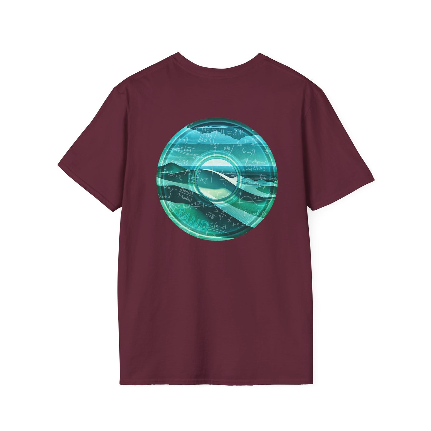 Classic Donut Tee - Unisex Soft-Style - "The Equating Donut " - series 1.0  - teal donut